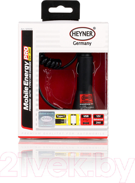 Изображение товара Зарядное устройство автомобильное Heyner 511510 (1.2м)