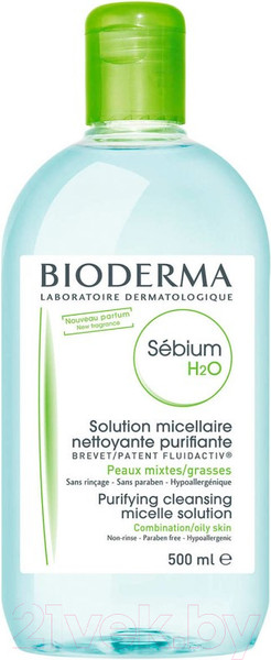 Изображение товара Мицеллярная вода Bioderma Sebium H2O (500мл)