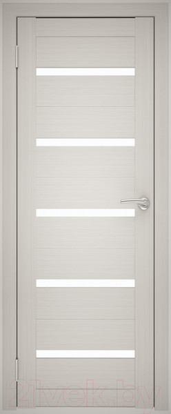 Изображение товара Дверь межкомнатная Юни Амати 01М 80x200 (белое стекло/эшвайт)
