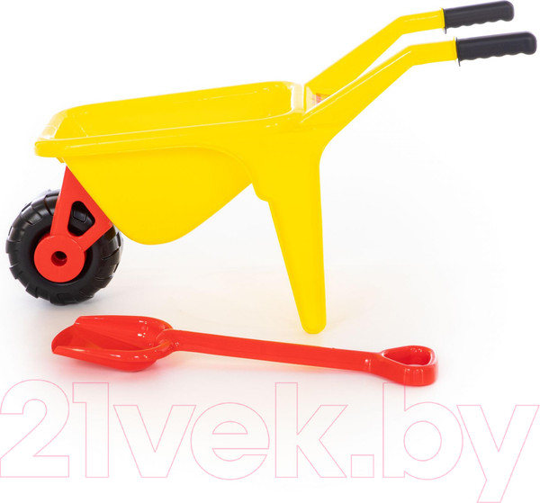 Изображение товара Тачка игрушечная Полесье Садовод + большая лопата / 6288