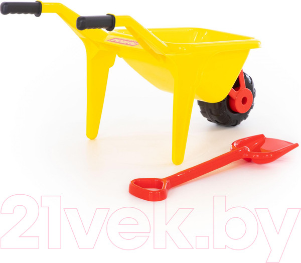 Изображение товара Тачка игрушечная Полесье Садовод + большая лопата / 6288