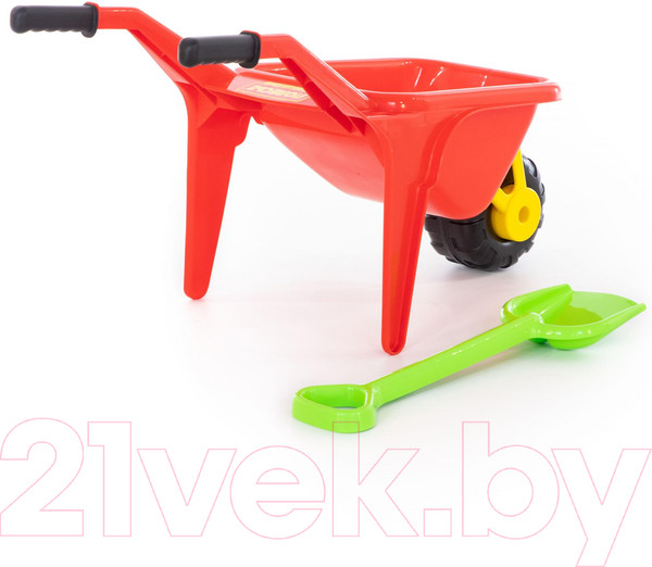 Изображение товара Тачка игрушечная Полесье Садовод + большая лопата / 6288