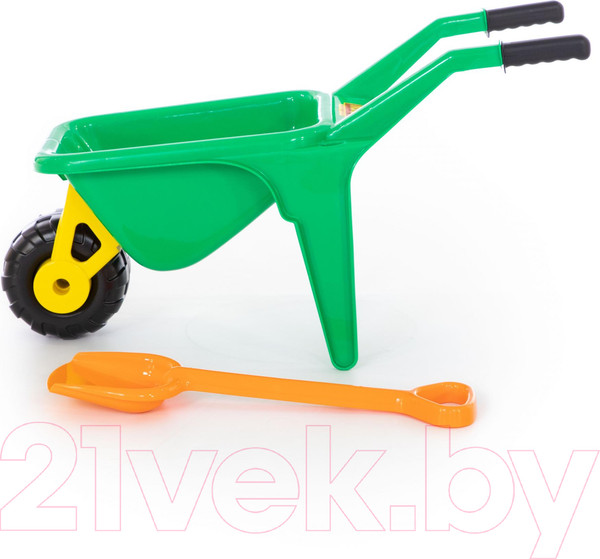 Изображение товара Тачка игрушечная Полесье Садовод + большая лопата / 6288