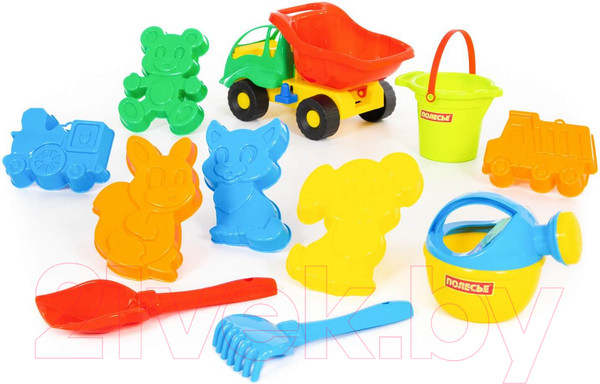 Изображение товара Набор игрушек для песочницы Полесье Самосвал Муравей в рюкзаке / 4740