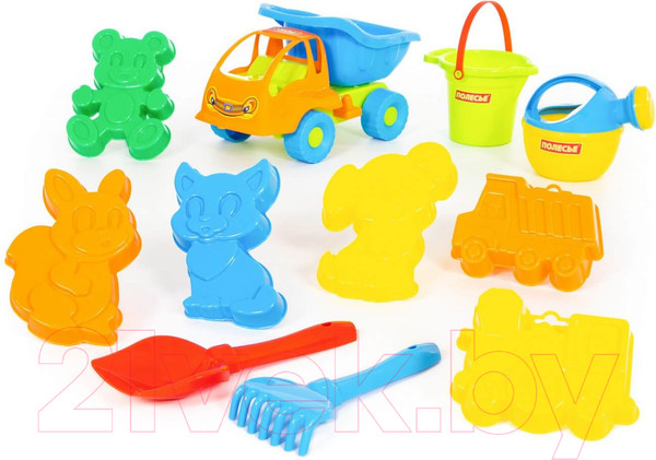 Изображение товара Набор игрушек для песочницы Полесье Самосвал Муравей в рюкзаке / 4740