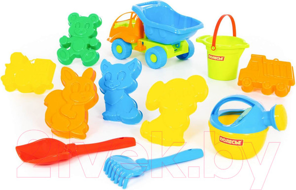 Изображение товара Набор игрушек для песочницы Полесье Самосвал Муравей в рюкзаке / 4740