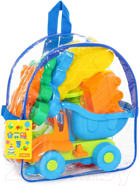 Изображение товара Набор игрушек для песочницы Полесье Самосвал Муравей в рюкзаке / 4740