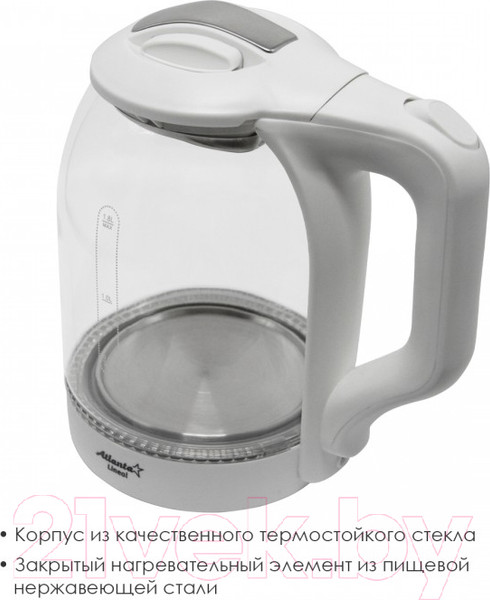 Изображение товара Электрочайник Atlanta ATH-2466 (белый)