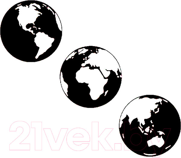 Изображение товара Декор настенный Arthata Земной шар 70x80-B / 036-3 (черный)