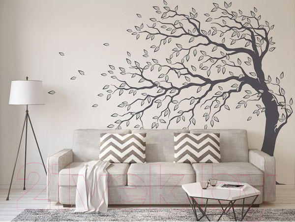 Изображение товара Фотообои листовые Citydecor Дерево акварель (300x254)