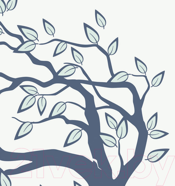 Изображение товара Фотообои листовые Citydecor Дерево акварель (300x254)