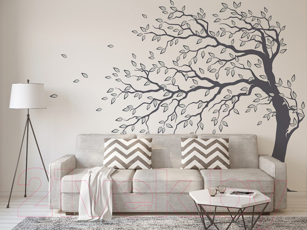 Изображение товара Фотообои листовые Citydecor Дерево акварель (400x254)