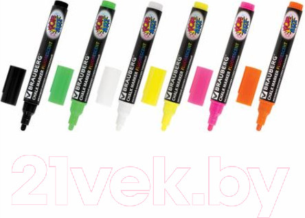 Изображение товара Набор маркеров Brauberg Pop-Art / 151536 (6шт)