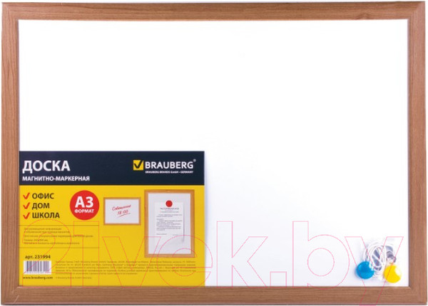 Изображение товара Магнитно-маркерная доска Brauberg 342x484 / 231994