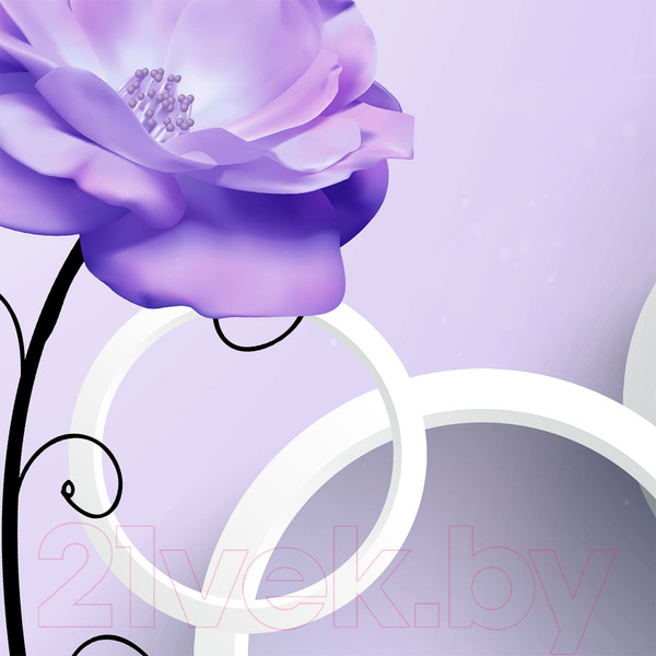 Изображение товара Фотообои листовые Citydecor Цветочная абстракция 6 3D (400x254)