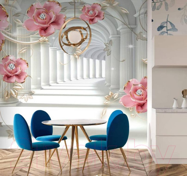 Изображение товара Фотообои листовые Citydecor Цветочная абстракция 9 3D (400x254)