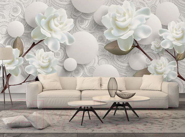 Изображение товара Фотообои листовые Citydecor Цветочная абстракция 7 3D (500x254)