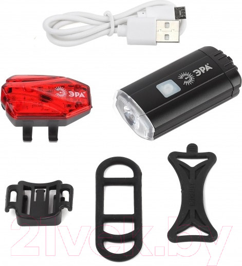 Изображение товара Фонарь для велосипеда ЭРА Вело 2 в 1 VA-801 / Б0039624