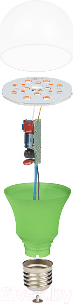 Изображение товара Лампа для растений Uniel LED-A60-8W/SPSB/E27/CL PLP30G / UL-00004581