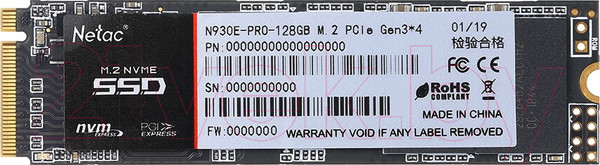 Изображение товара SSD диск Netac N930E Pro 128GB (NT01N930E-128G-E4X)