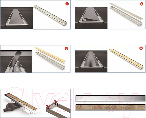 Изображение товара Трап для душа Berges B1 Keramik 300 / 090114