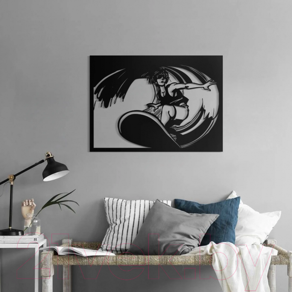Изображение товара Декор настенный Arthata Серфинг 60x95-B / 040-1 (черный)