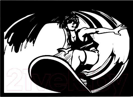 Изображение товара Декор настенный Arthata Серфинг 60x95-B / 040-1 (черный)