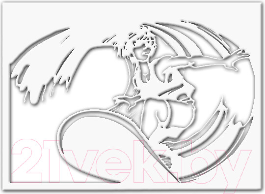 Изображение товара Декор настенный Arthata Серфинг 50x75-V / 040-1 (белый)