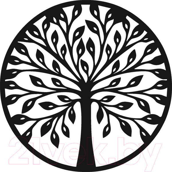 Изображение товара Декор настенный Arthata Дерево Познания 50x50-B / 003-1 (черный)