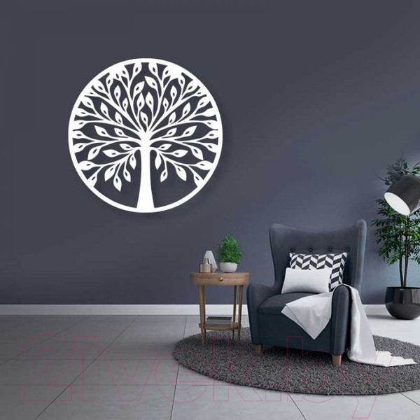 Изображение товара Декор настенный Arthata Дерево Познания 35x35-V / 003-1 (белый)