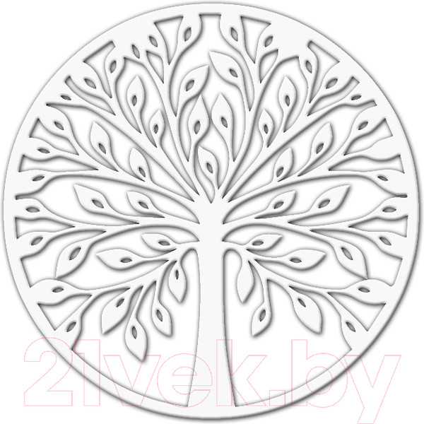 Изображение товара Декор настенный Arthata Дерево Познания 35x35-V / 003-1 (белый)