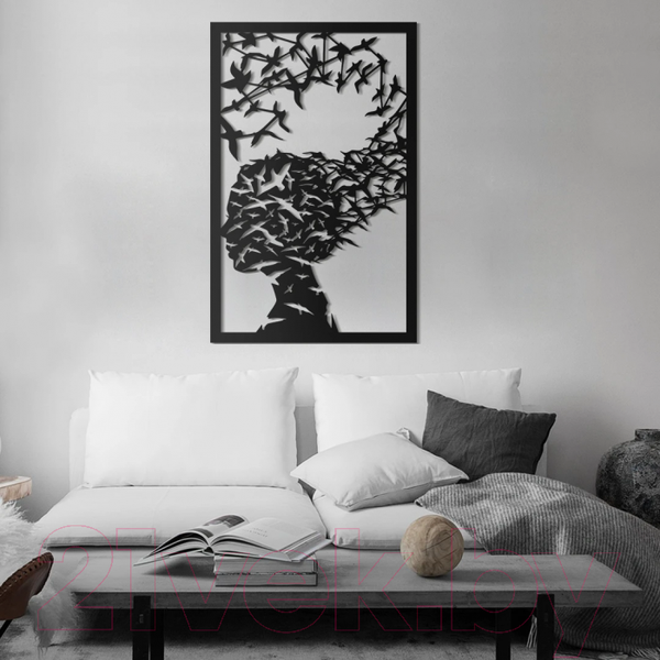 Изображение товара Декор настенный Arthata Фантазии 50x95-B / 042-1 (черный)