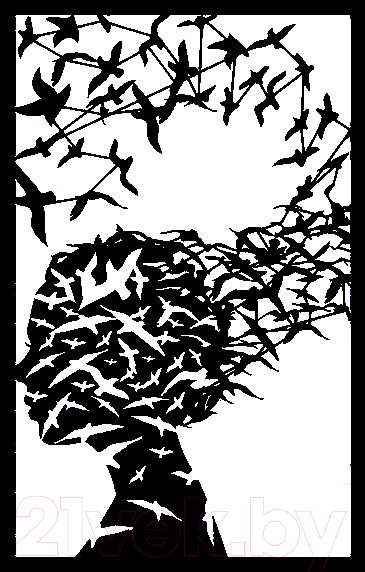 Изображение товара Декор настенный Arthata Фантазии 50x95-B / 042-1 (черный)