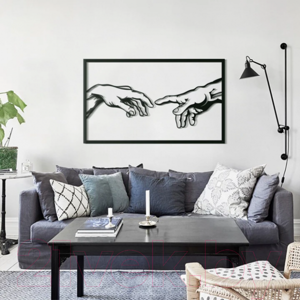 Изображение товара Декор настенный Arthata Касание 60x30-B / 012-1 (черный)