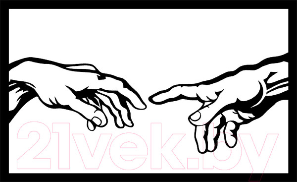 Изображение товара Декор настенный Arthata Касание 75x40-B / 012-1 (черный)