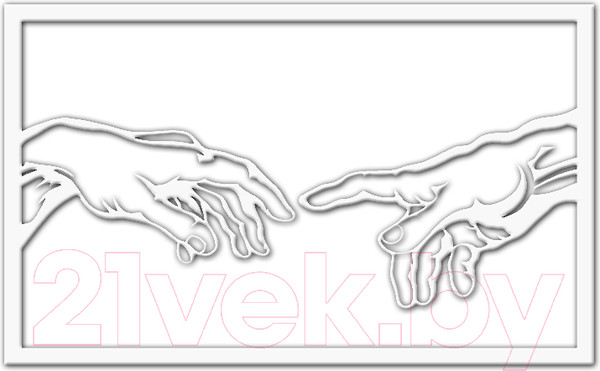 Изображение товара Декор настенный Arthata Касание 95x50-V / 012-1 (белый)