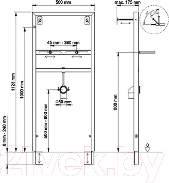Изображение товара Инсталляция для раковины Berges Novum 049214