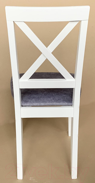 Изображение товара Стул Ельская мебельная фабрика Кристофер МДК-63 / 20С 675 (эмаль белая/кашемир серый)