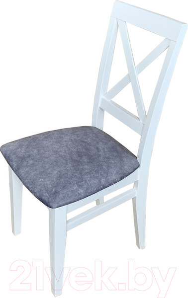 Изображение товара Стул Ельская мебельная фабрика Кристофер МДК-63 / 20С 675 (эмаль белая/кашемир серый)