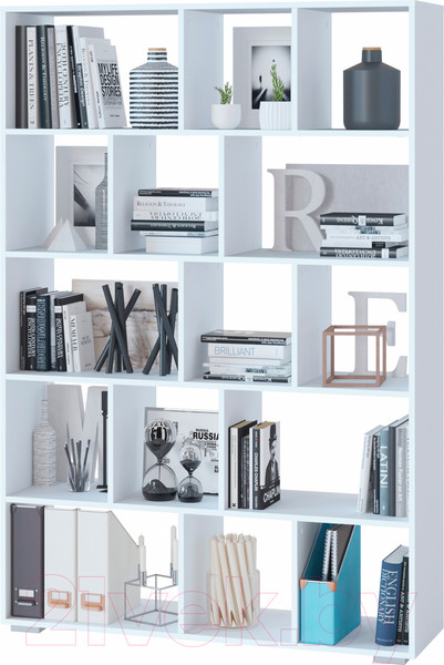 Изображение товара Стеллаж Сокол-Мебель СТ-15 (белый)