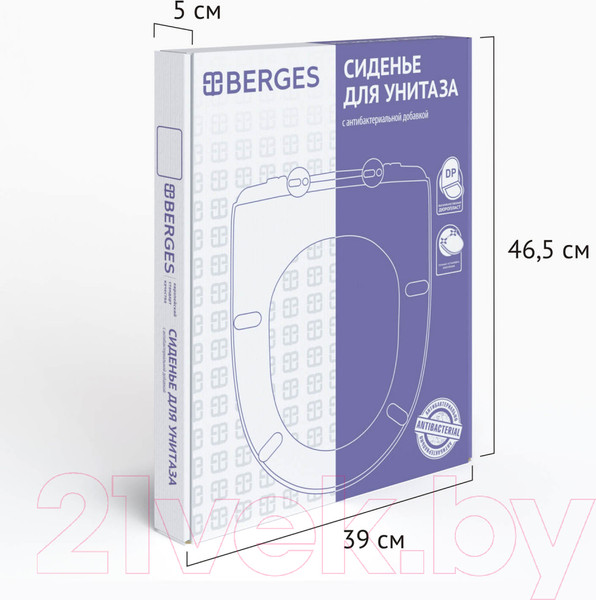 Изображение товара Сиденье для унитаза Berges Real Slim SO / 010303 (с микролифтом)