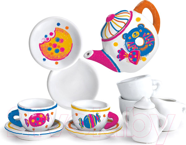 Изображение товара Набор для творчества Genio Kids Самый стильный чайный сервиз / AKR03