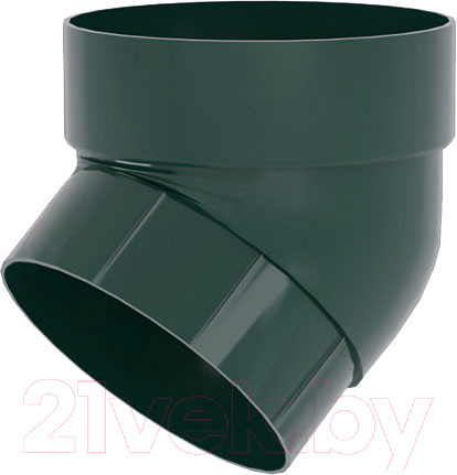 Изображение товара Колено трубы водосточной Grand Line ПВХ GL 67 градусов RAL 6005 (зеленый)