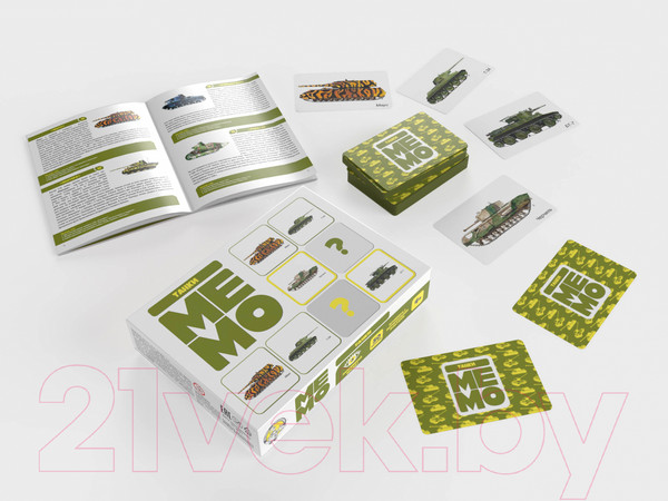 Изображение товара Настольная игра Десятое королевство Мемо. Танки / 3630