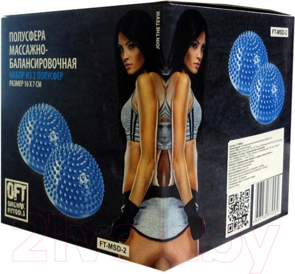 Изображение товара Набор баланс-платформ Original FitTools FT-MSD-2RD (2шт, красный)