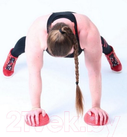 Изображение товара Набор баланс-платформ Original FitTools FT-MSD-2RD (2шт, красный)