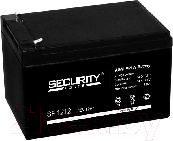 Изображение товара Аккумуляторная батарея Security Force SF 1212