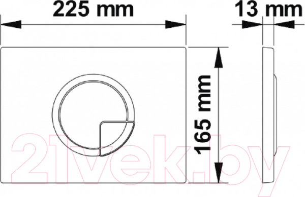 Изображение товара Инсталляция для унитаза Berges Novum 040222 (с кнопкой R2)