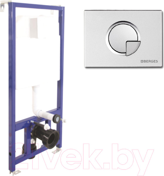 Изображение товара Инсталляция для унитаза Berges Novum 040222 (с кнопкой R2)