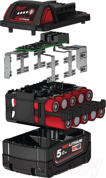 Изображение товара Аккумулятор для электроинструмента Milwaukee M18 B5 / 4932430483